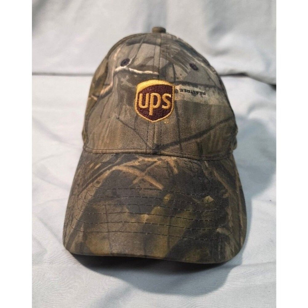 Vintage United Parcel Service Camo Hat K-Products UPS Camouflage Employee Cap